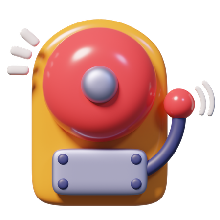 School Bell Ringing  3D Icon