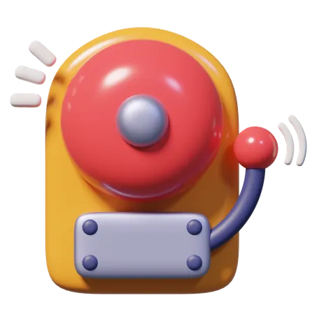 School Bell Ringing  3D Icon