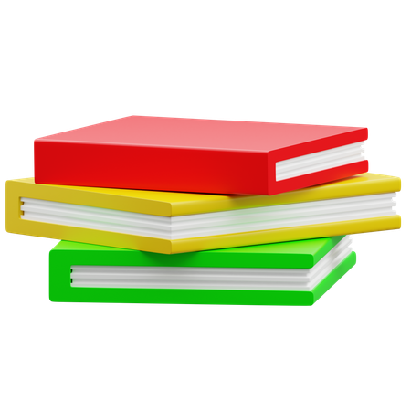 School Books  3D Icon