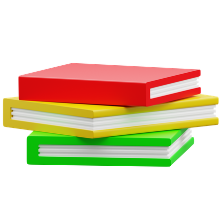 School Books  3D Icon