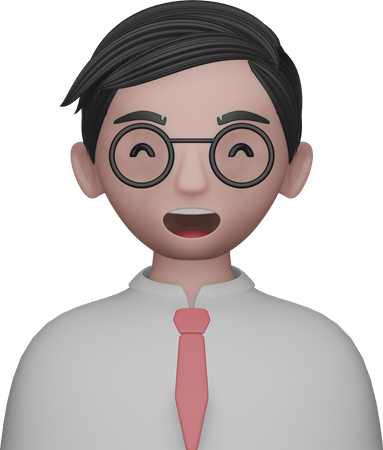 School Boy Avatar  3D Icon