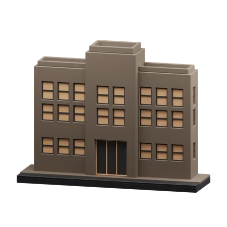 School building  3D Icon