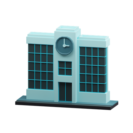 School building  3D Icon