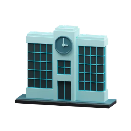 School building  3D Icon