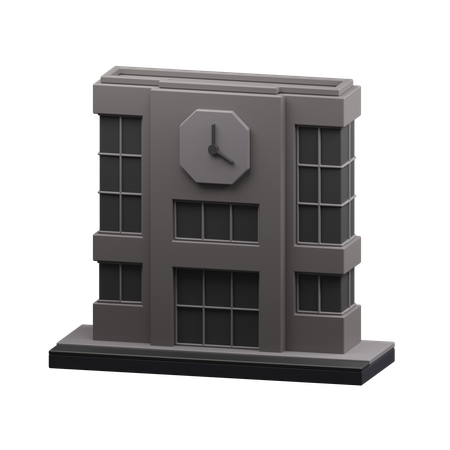 School building  3D Icon