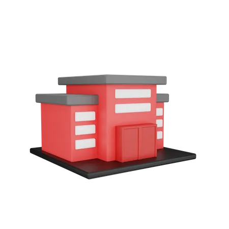 School Building  3D Icon