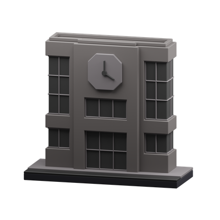 School building  3D Icon