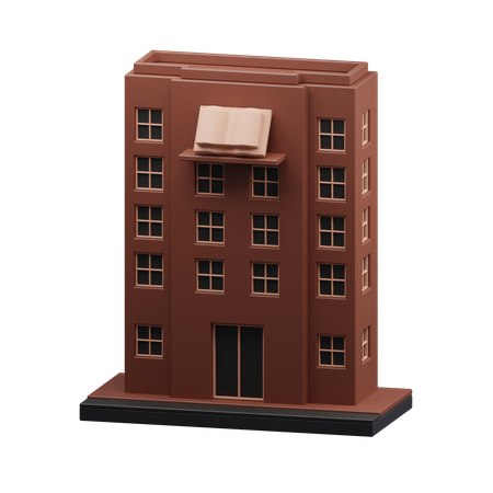 School building  3D Icon