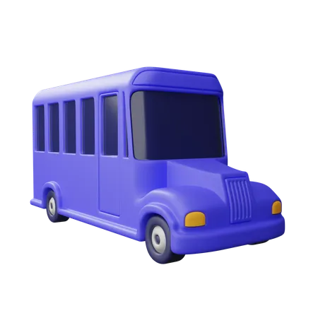 School bus  3D Icon