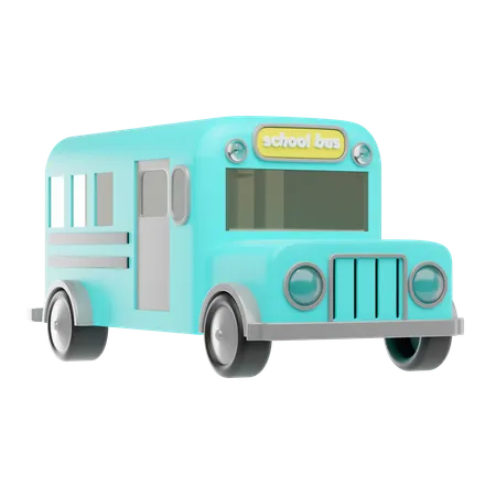 School Bus 3 D Icon And Illustration 3D Icon