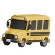 School Bus 3d Icon - Free Download School & Education 3d Icons 