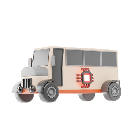 School Bus  3D Icon