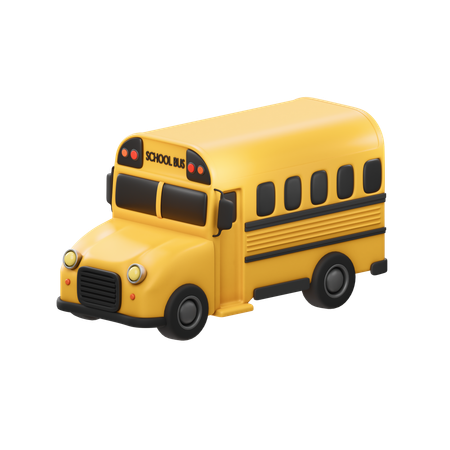 School bus  3D Icon