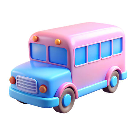 School Bus  3D Icon