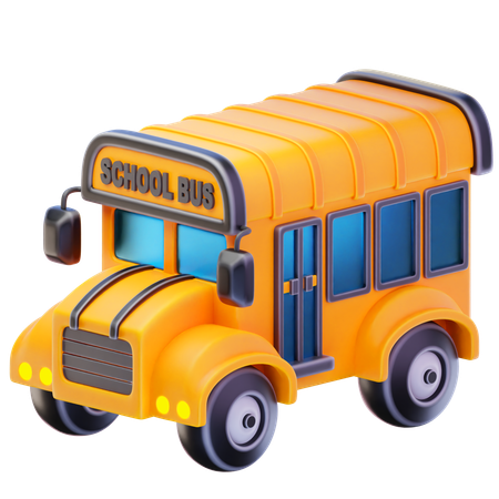 School Bus  3D Icon