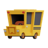 school bus emoji 3d