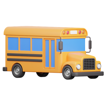 School Bus  3D Icon