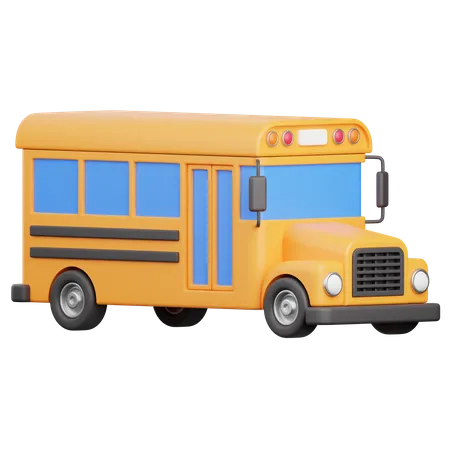 School Bus  3D Icon