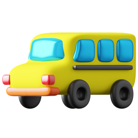 School Bus  3D Icon