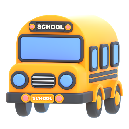 School Bus  3D Icon