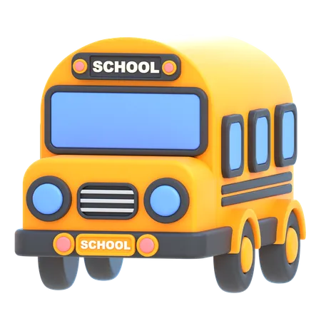 School Bus  3D Icon