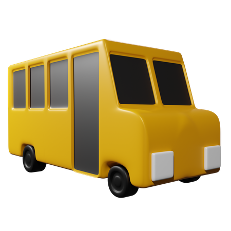 School Bus  3D Icon