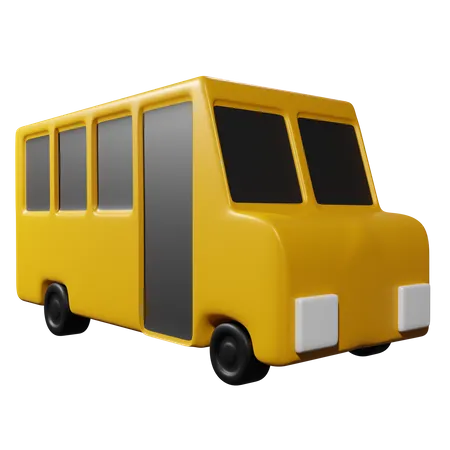 School Bus  3D Icon