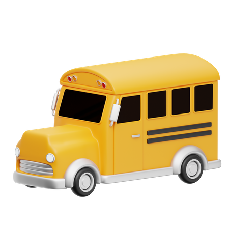 School Bus  3D Icon