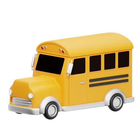 School Bus  3D Icon