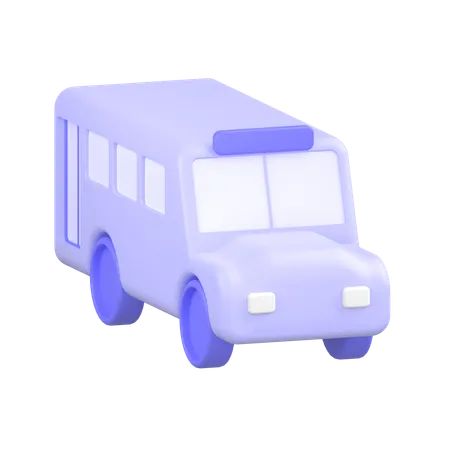 School Bus  3D Icon