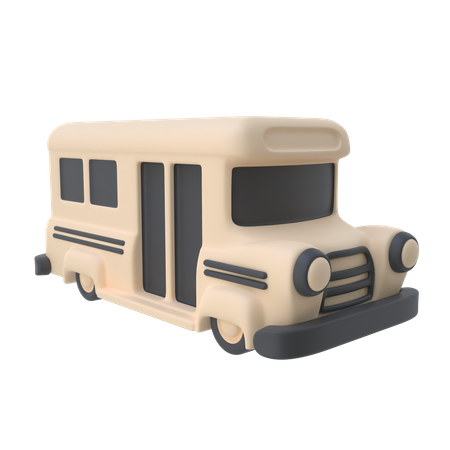 School Bus  3D Icon