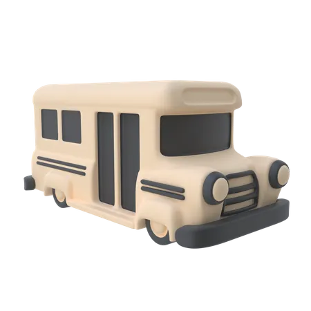 School Bus  3D Icon