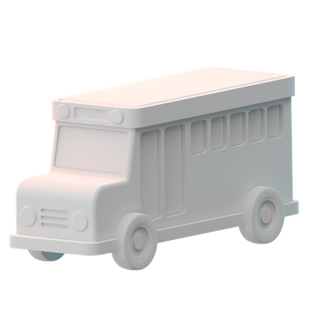 School Bus  3D Icon