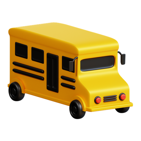 School Bus  3D Icon