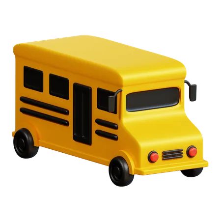 School Bus  3D Icon