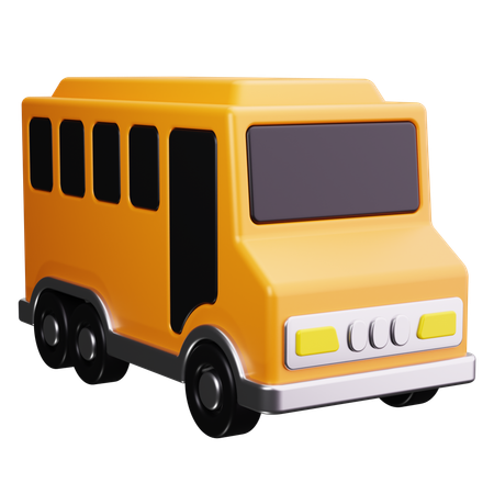 School Bus  3D Icon