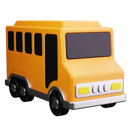 School Bus  3D Icon