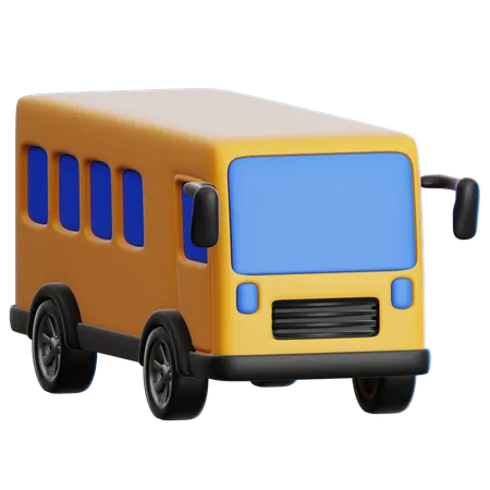 School Bus  3D Icon