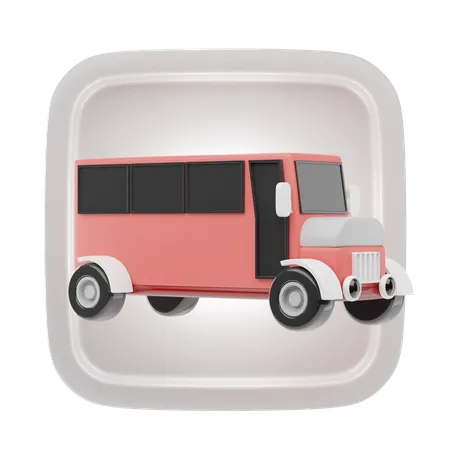 School Bus  3D Icon