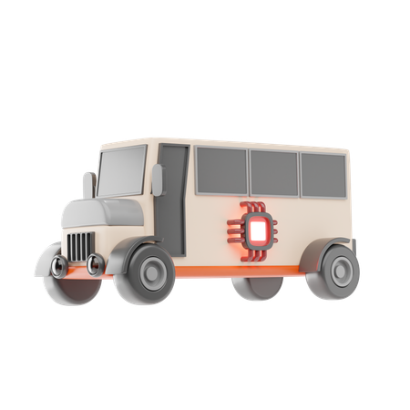 School Bus  3D Icon