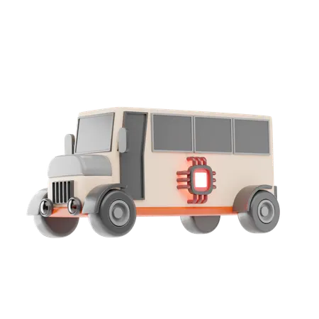 School Bus  3D Icon