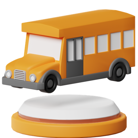 School Bus  3D Icon