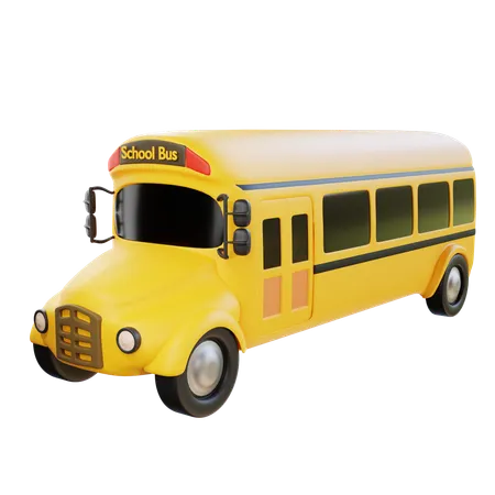 School Bus  3D Icon