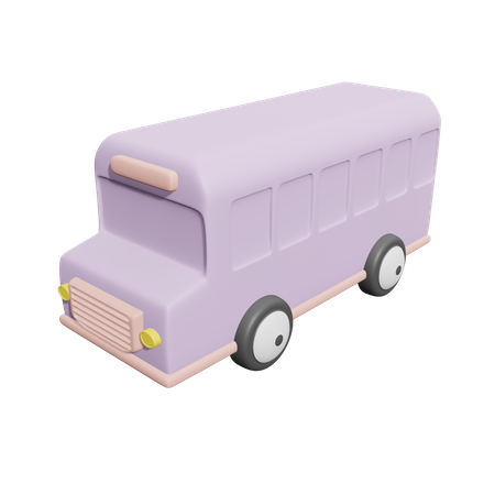 School Bus  3D Icon