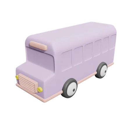 School Bus  3D Icon