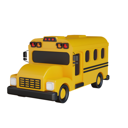 School Bus  3D Icon