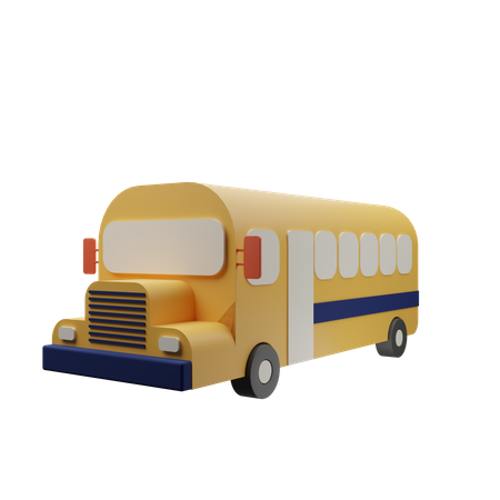 School Bus  3D Icon