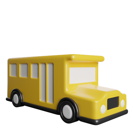 School Bus  3D Icon