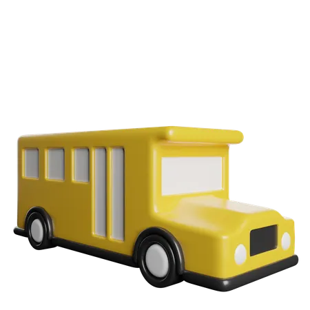 School Bus  3D Icon