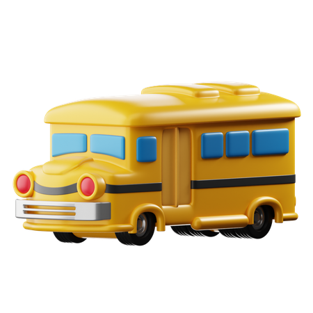 School Bus  3D Icon